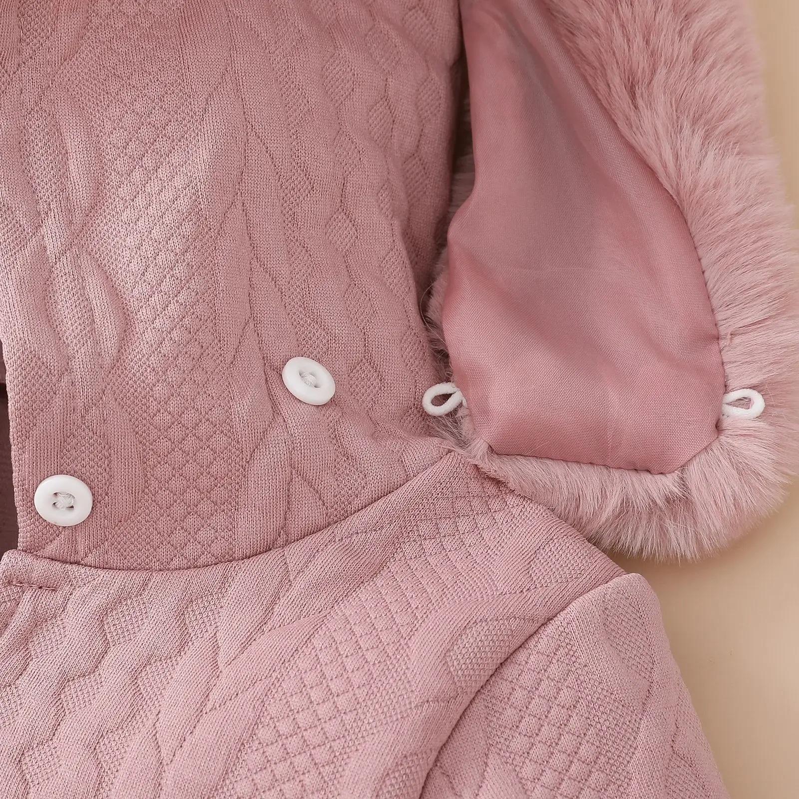White Hooded Romper for Newborns Two-Piece Set — feature 19