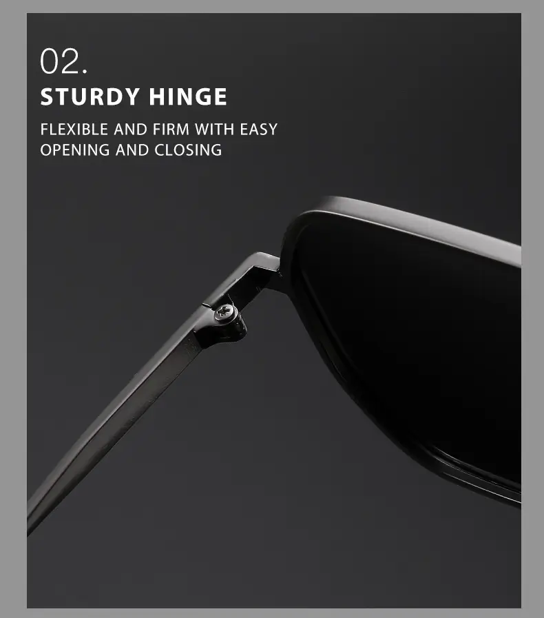 Men's Gold Polygon Sunglasses Polarized — feature 14