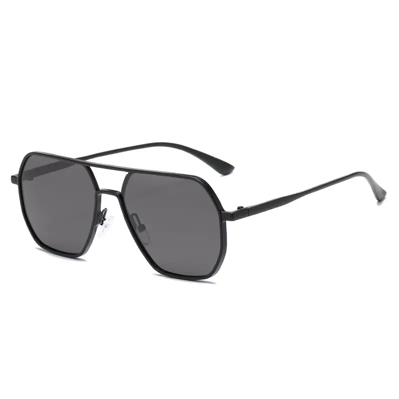 Men's Gold Polygon Sunglasses Polarized