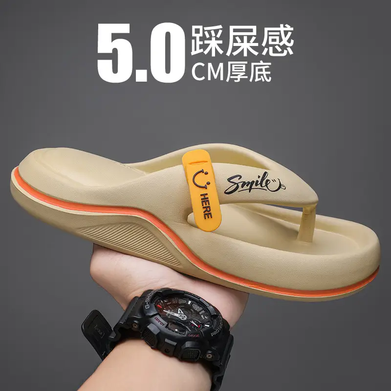 Fujian manufacturers cross-border EVA flip-flops summer casual shit-stepping men's slippers outerwear trendy beach sandals