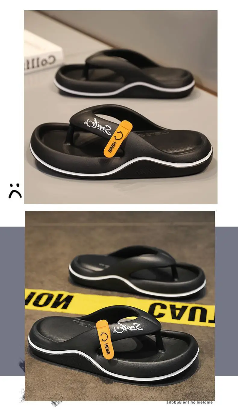 Fujian manufacturers cross-border EVA flip-flops summer casual shit-stepping men's slippers outerwear trendy beach sandals — feature 3