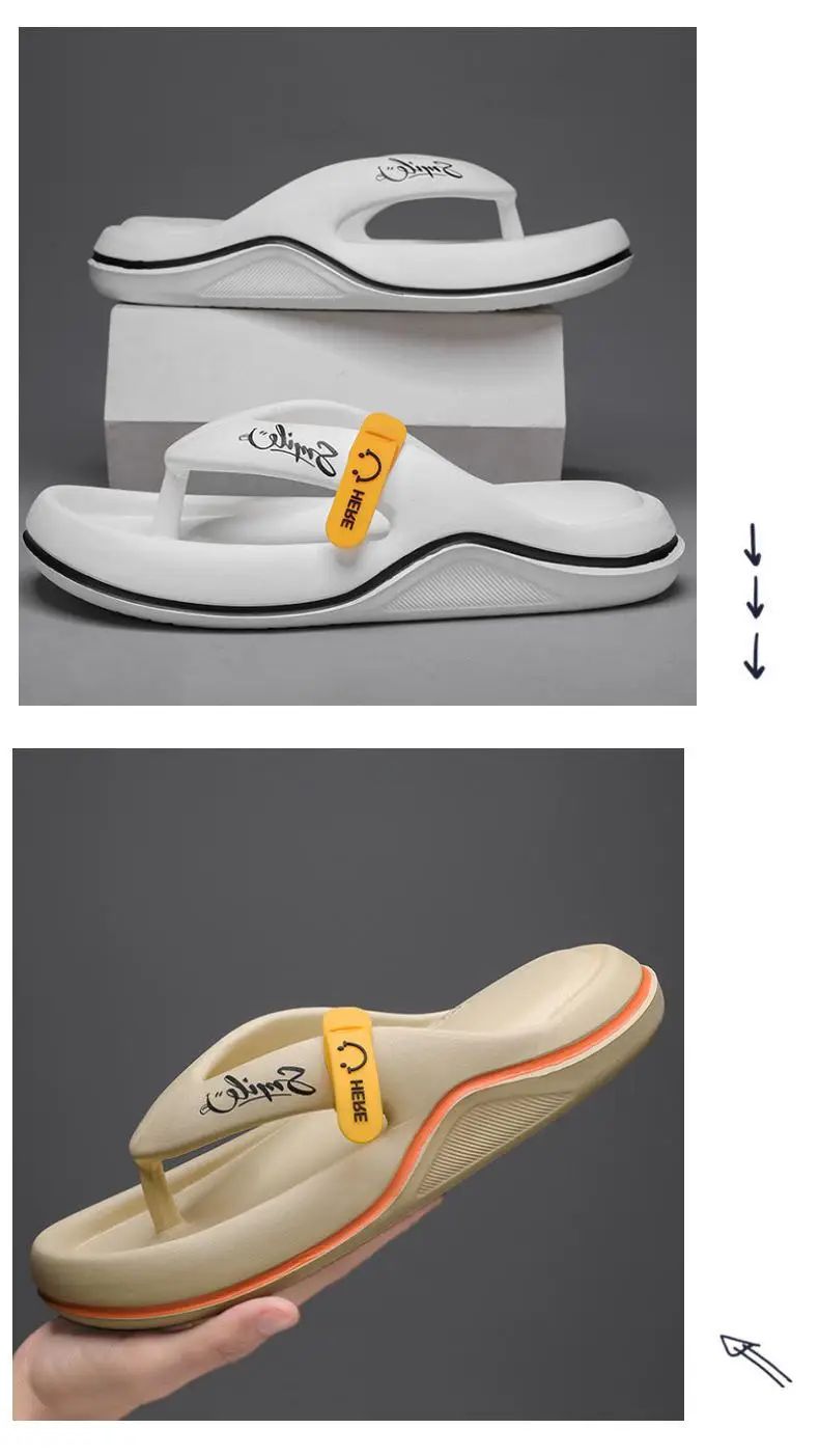 Fujian manufacturers cross-border EVA flip-flops summer casual shit-stepping men's slippers outerwear trendy beach sandals — feature 4