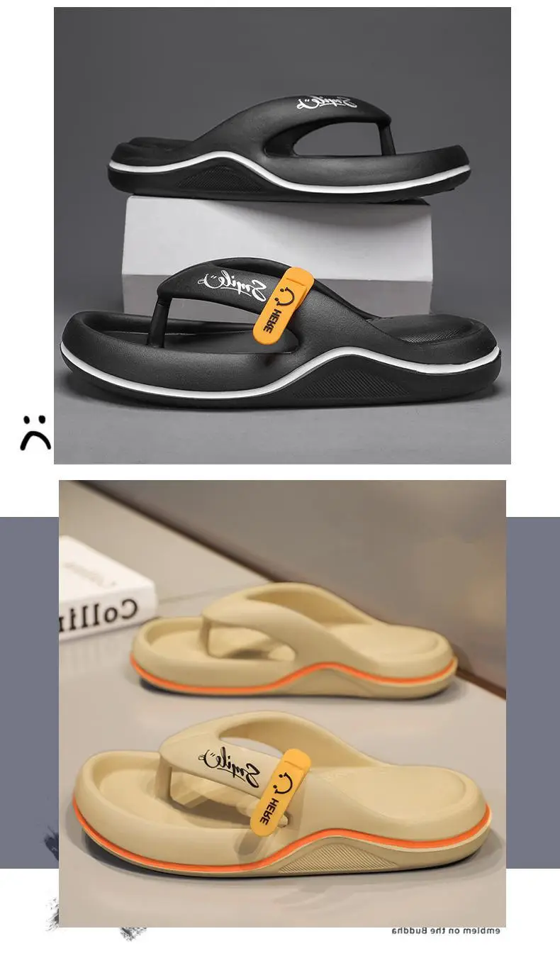 Fujian manufacturers cross-border EVA flip-flops summer casual shit-stepping men's slippers outerwear trendy beach sandals — feature 8