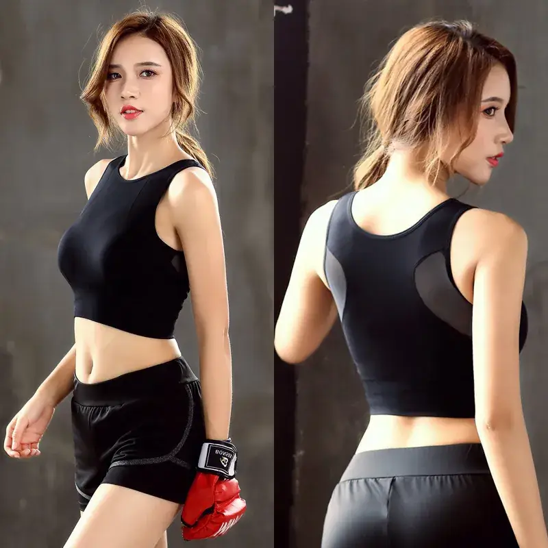 Maroon Seamless Double Layer Sports Bra for Women - Image 10