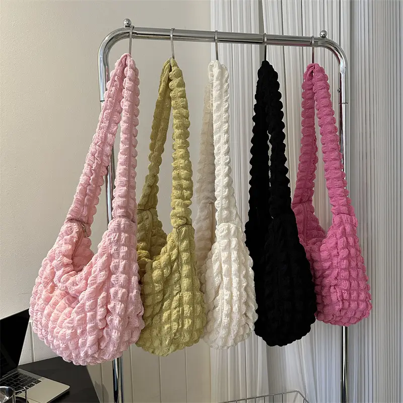 2023 White Crochet One Shoulder Bag for Women - Image 6