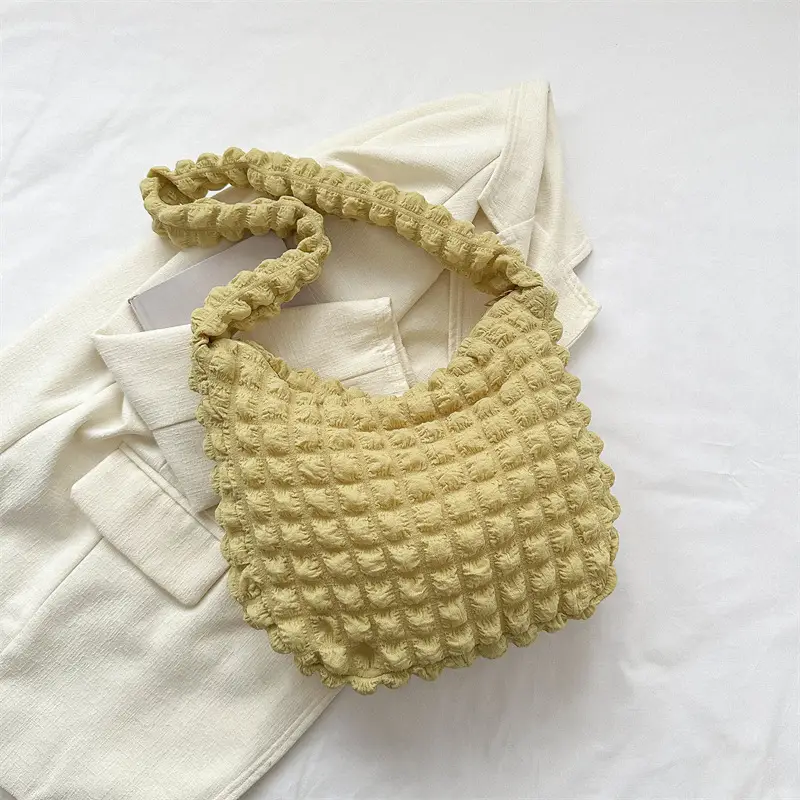 2023 White Crochet One Shoulder Bag for Women - Image 3