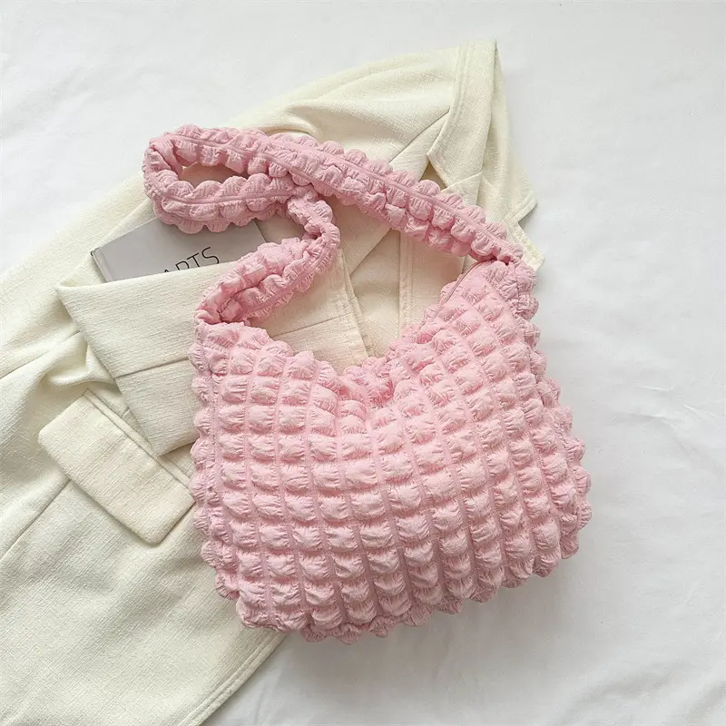 2023 White Crochet One Shoulder Bag for Women - Image 5