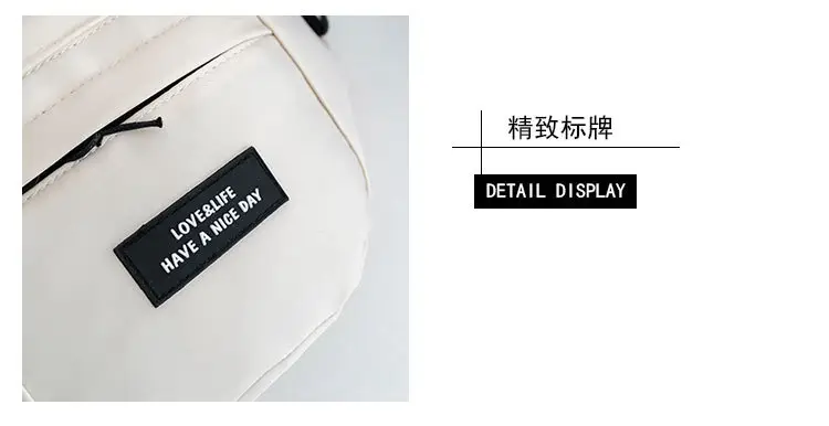 White Nylon Shoulder Bag 2023 Korean Fashion — feature 7