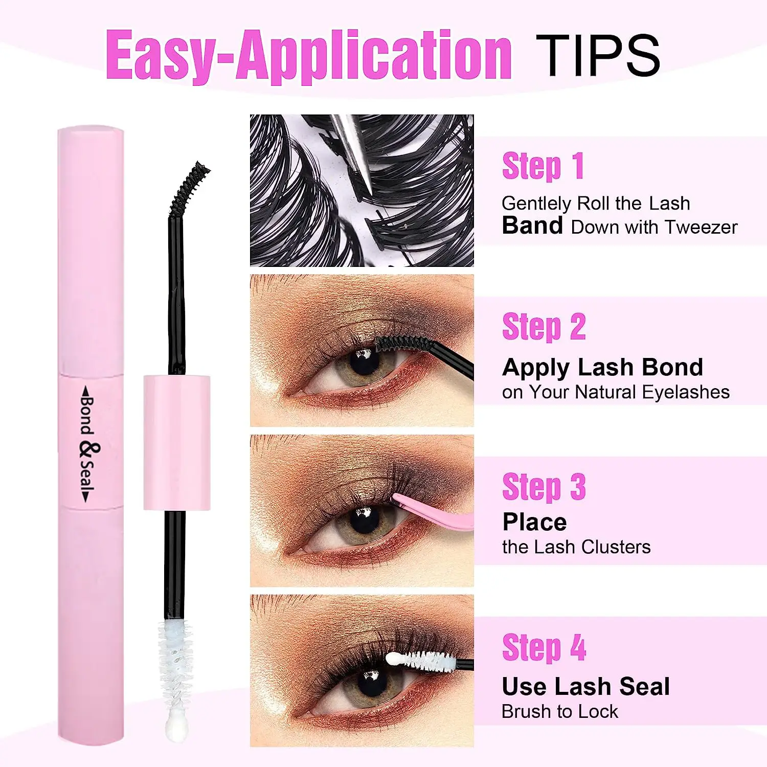 Individual Cluster Lashes 30D40D Mixed Set Export Model