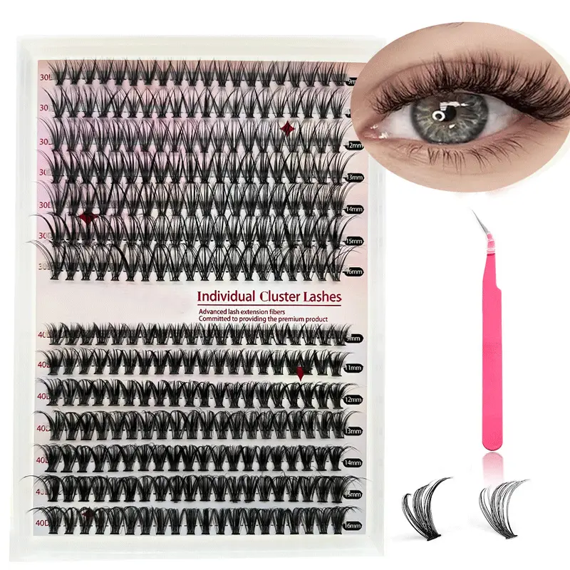 Individual Cluster Lashes 30D40D Mixed Set Export Model