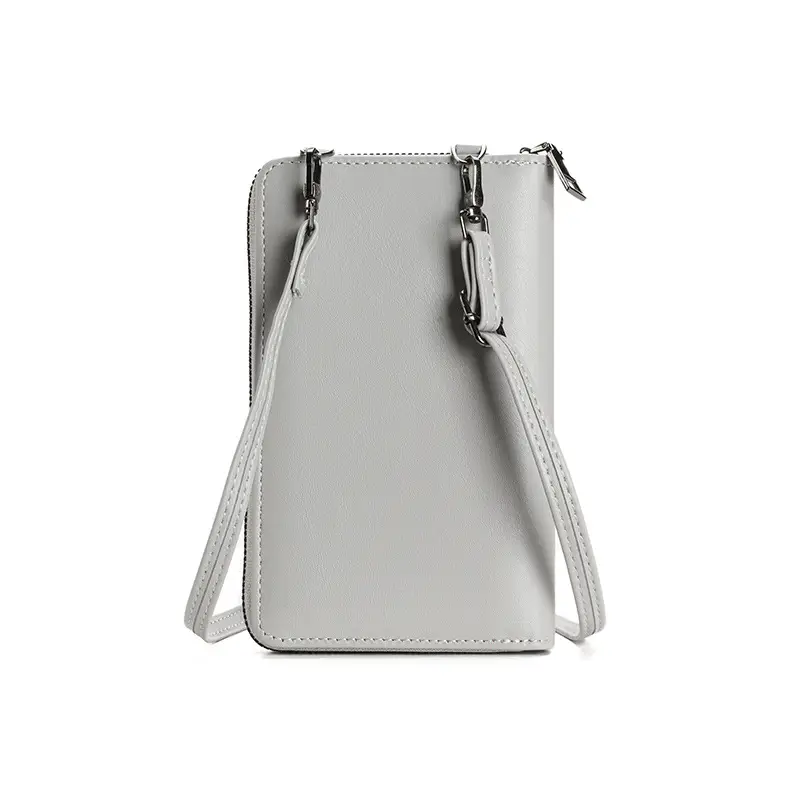 Black Woven Mobile Phone Bag with Long Strap - Image 4