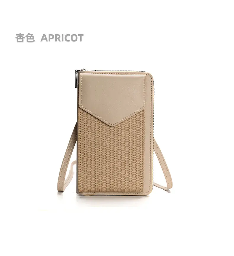 Black Woven Mobile Phone Bag with Long Strap — feature 8