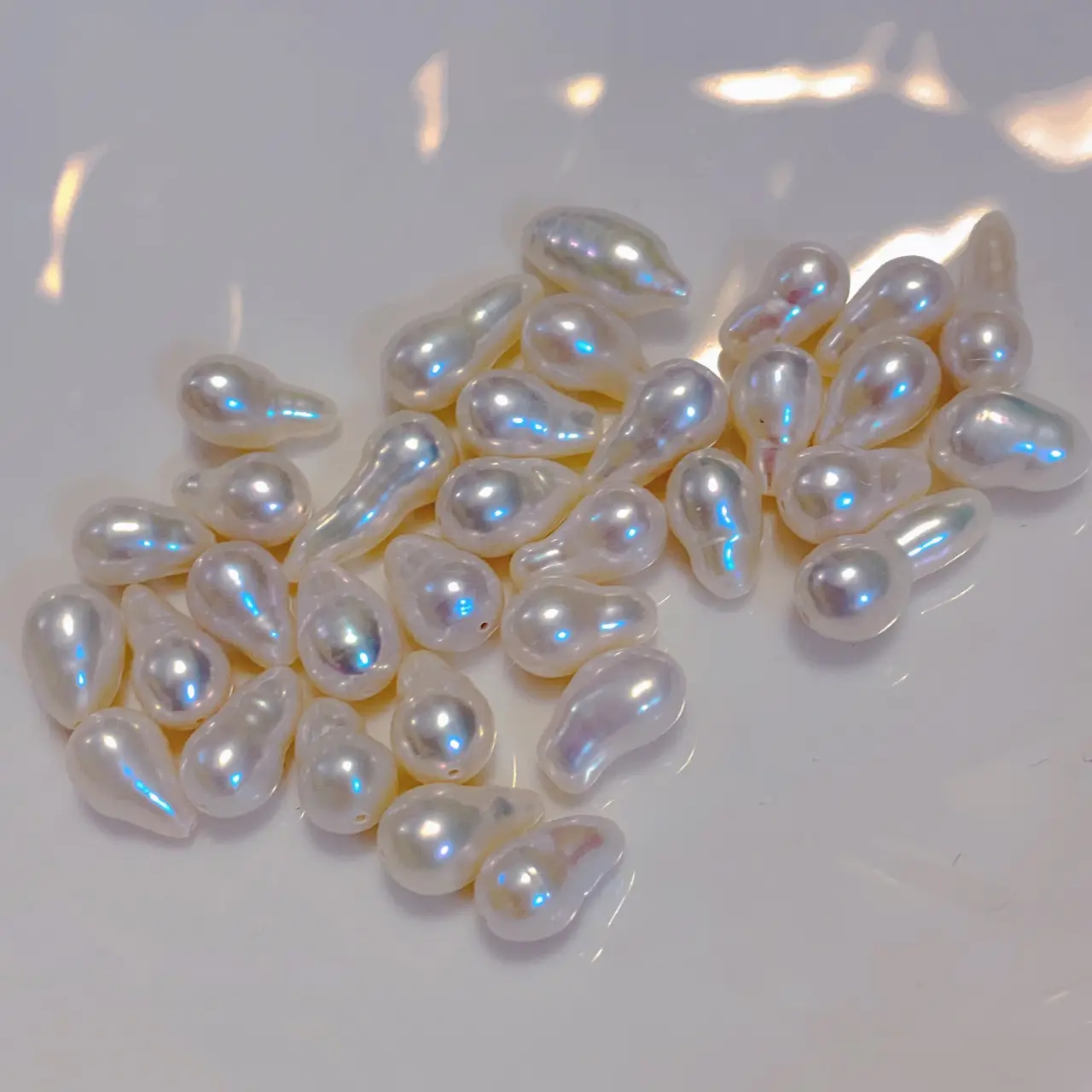 Natural Freshwater Baroque Pearl Necklace Set - Image 5