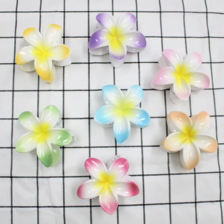 European and American cross-border new colorful egg flower bauhinia clip women's hairpin back shark clip hair accessories wholesale - Image 12