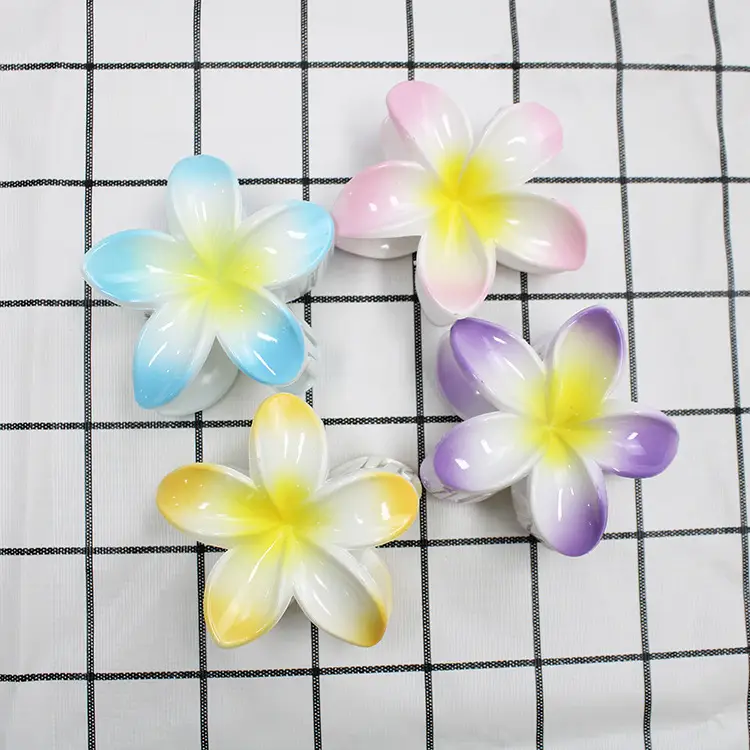 European and American cross-border new colorful egg flower bauhinia clip women's hairpin back shark clip hair accessories wholesale - Image 14