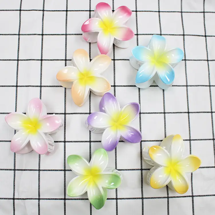 European and American cross-border new colorful egg flower bauhinia clip women's hairpin back shark clip hair accessories wholesale - Image 15