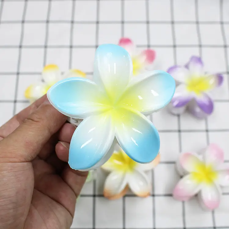European and American cross-border new colorful egg flower bauhinia clip women's hairpin back shark clip hair accessories wholesale — feature 14