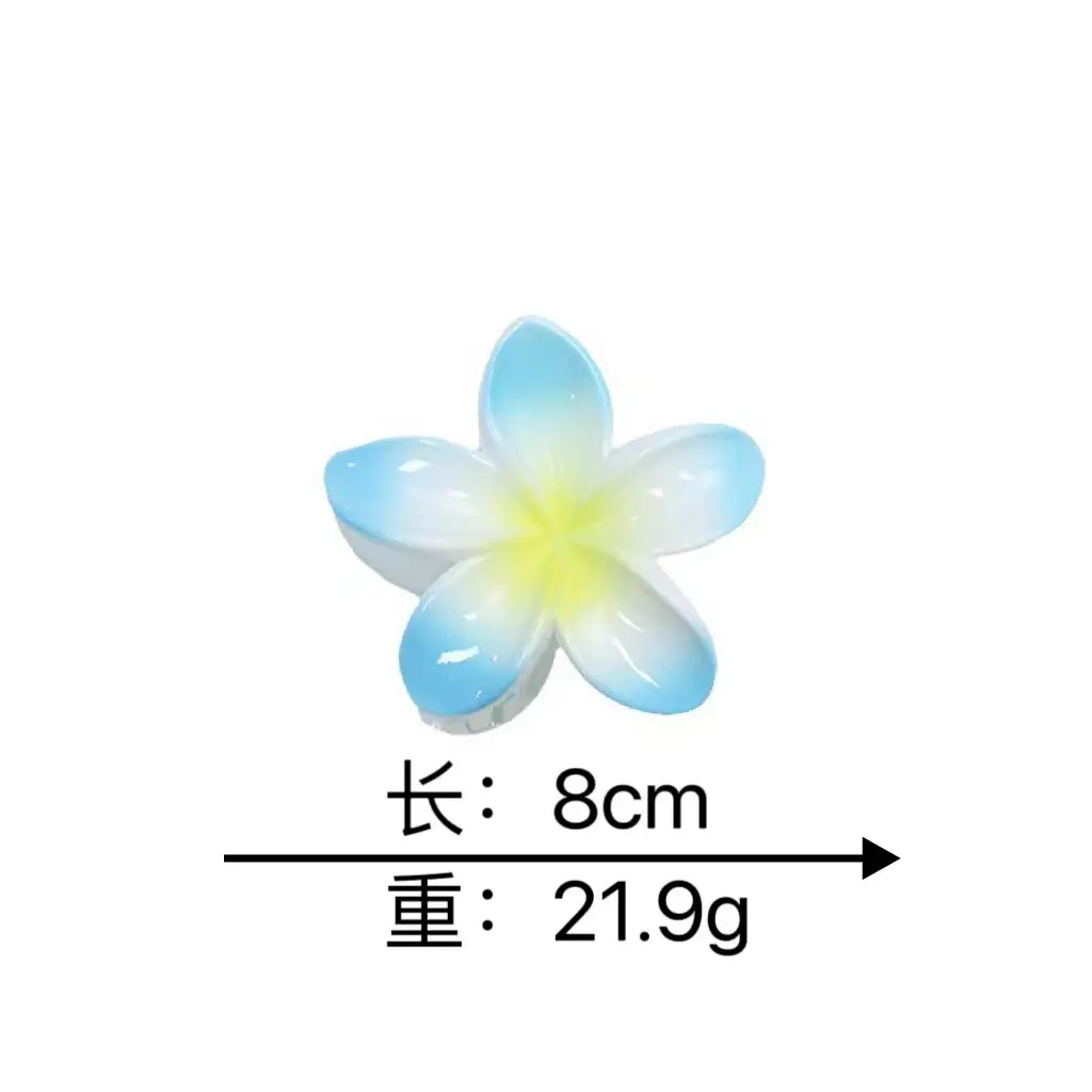 European and American cross-border new colorful egg flower bauhinia clip women's hairpin back shark clip hair accessories wholesale — feature 2