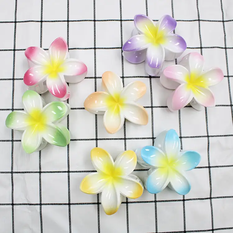 European and American cross-border new colorful egg flower bauhinia clip women's hairpin back shark clip hair accessories wholesale — feature 5