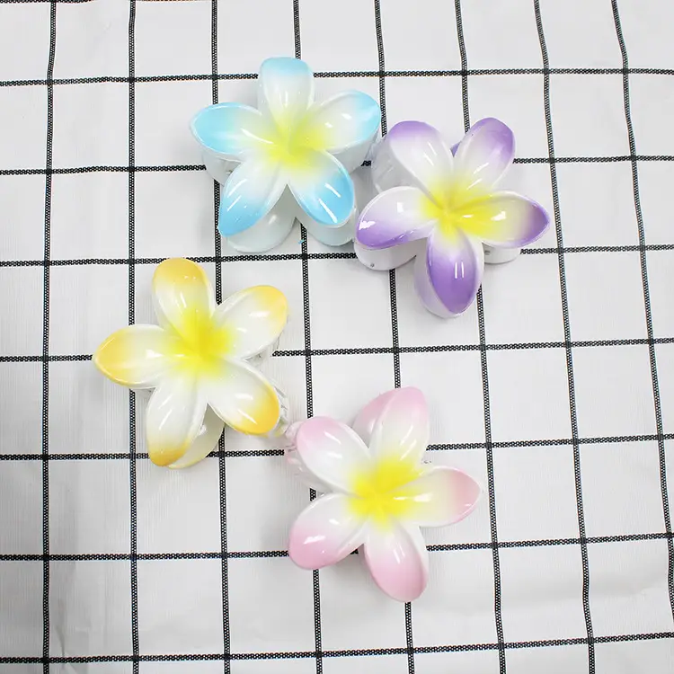 European and American cross-border new colorful egg flower bauhinia clip women's hairpin back shark clip hair accessories wholesale — feature 7