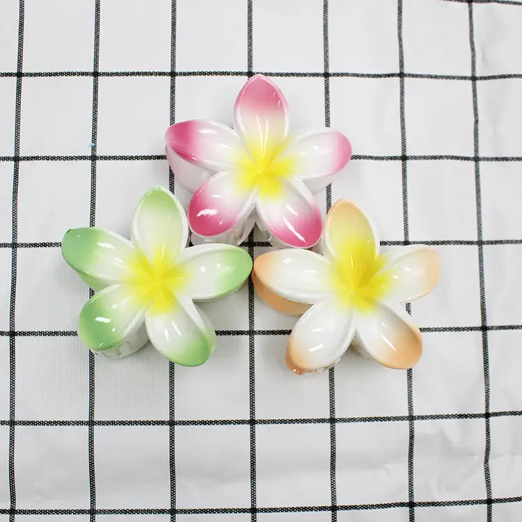European and American cross-border new colorful egg flower bauhinia clip women's hairpin back shark clip hair accessories wholesale — feature 9