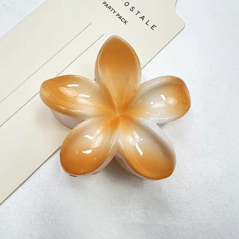 European and American cross-border new colorful egg flower bauhinia clip women's hairpin back shark clip hair accessories wholesale - Image 9