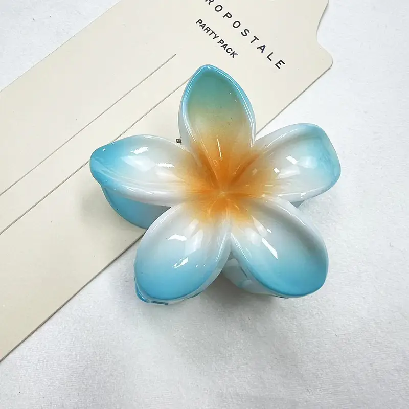 European and American cross-border new colorful egg flower bauhinia clip women's hairpin back shark clip hair accessories wholesale - Image 10