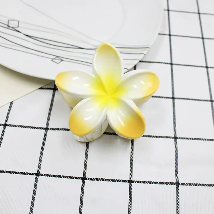 European and American cross-border new colorful egg flower bauhinia clip women's hairpin back shark clip hair accessories wholesale - Image 2