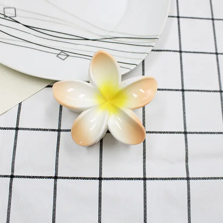 European and American cross-border new colorful egg flower bauhinia clip women's hairpin back shark clip hair accessories wholesale - Image 3