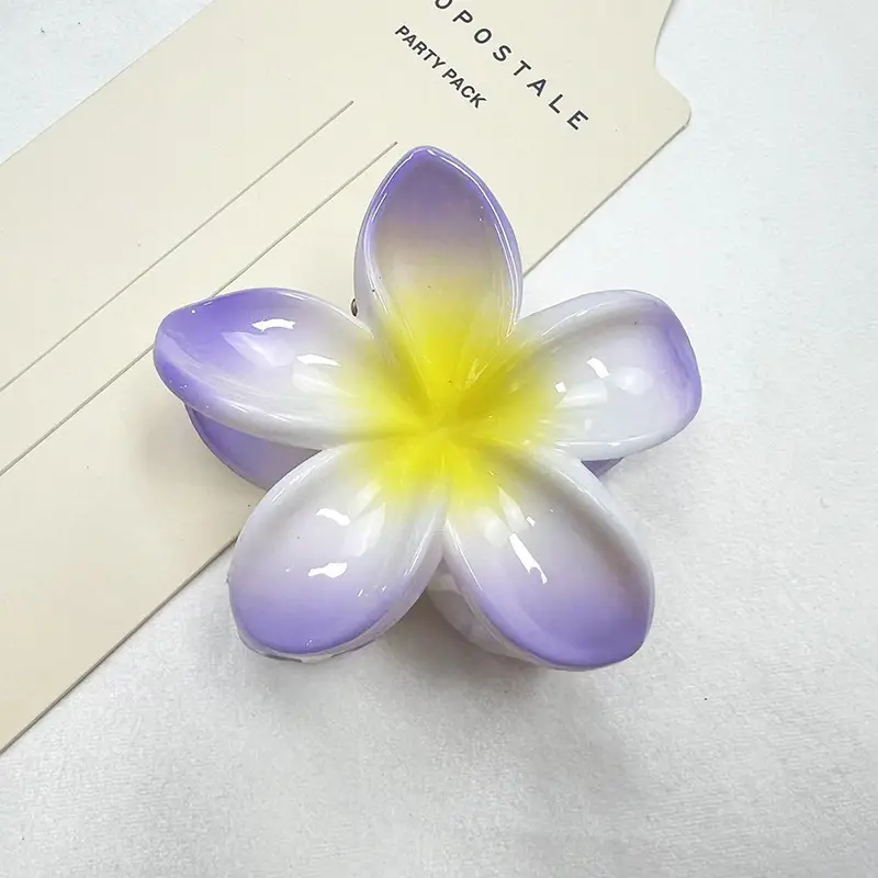 European and American cross-border new colorful egg flower bauhinia clip women's hairpin back shark clip hair accessories wholesale - Image 6