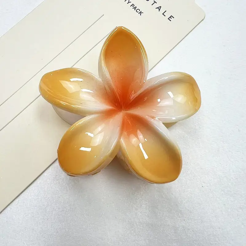 European and American cross-border new colorful egg flower bauhinia clip women's hairpin back shark clip hair accessories wholesale - Image 7