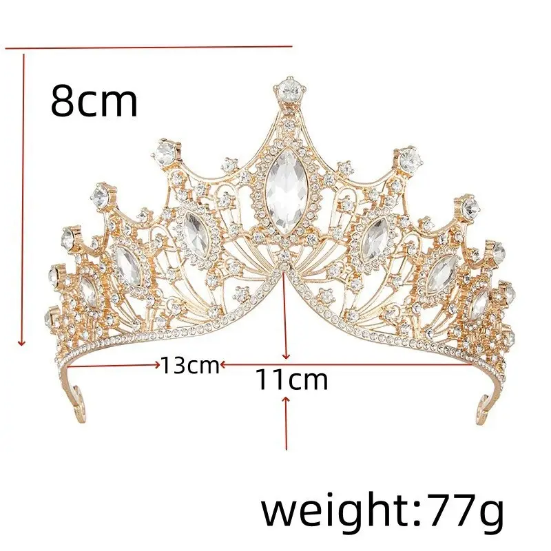 Pink Crystal Crown for Weddings & Birthdays — feature 2
