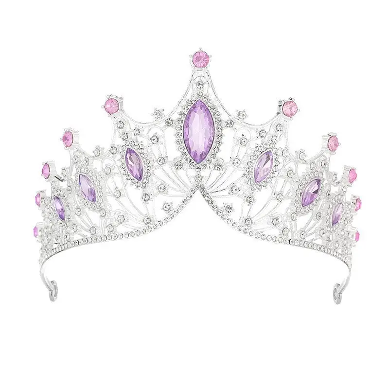 Pink Crystal Crown for Weddings & Birthdays - Image 4