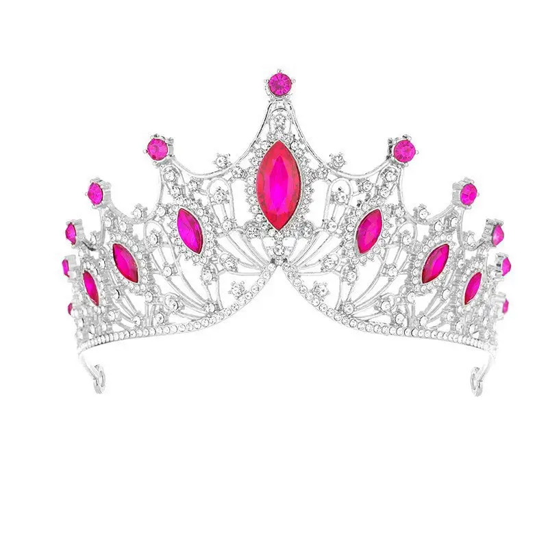 Pink Crystal Crown for Weddings & Birthdays - Image 5