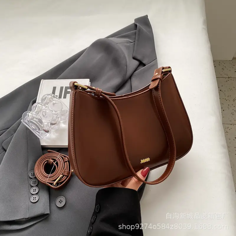 Women's Brown Leather Shoulder Crossbody Bag 2026 - Image 4