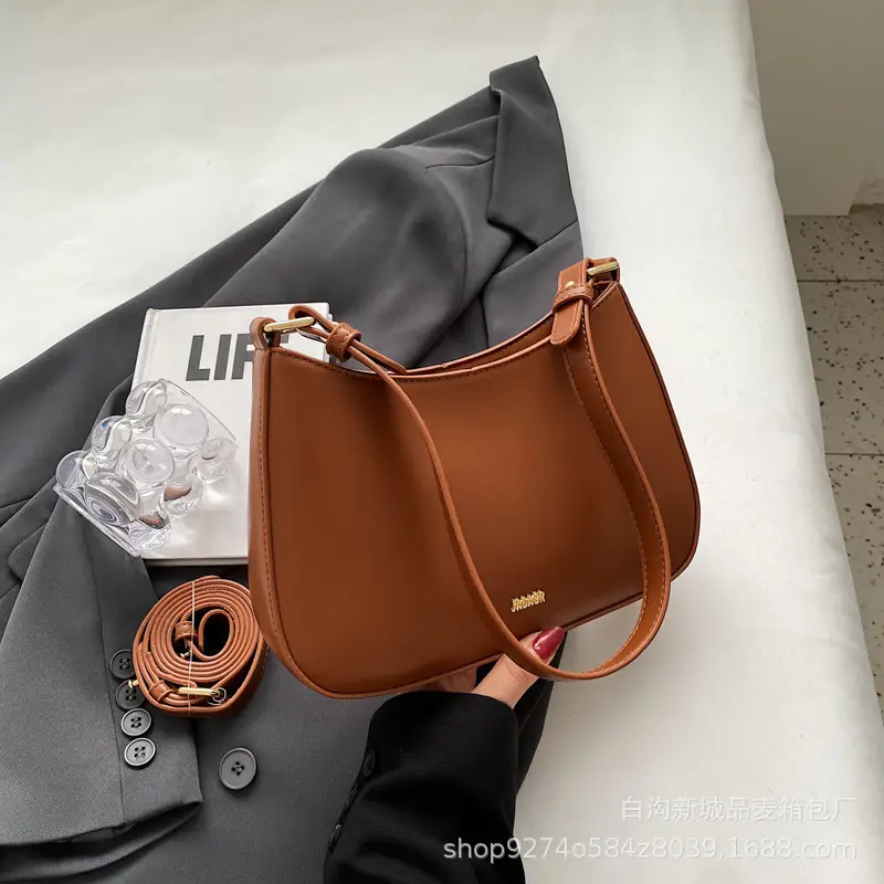 Women's Brown Leather Shoulder Crossbody Bag 2026 - Image 5