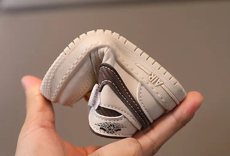 Baby Sneakers Beige Soft Soled Mid-Top Casual — feature 11