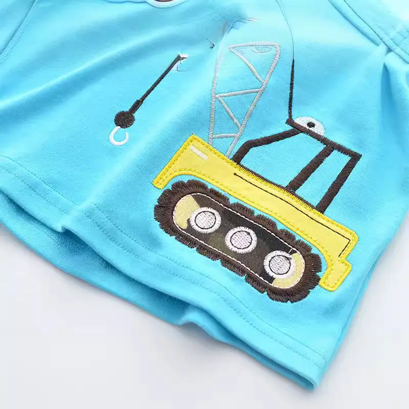Boys Cotton Long Sleeve T-Shirt Blue Camo - Image 3
