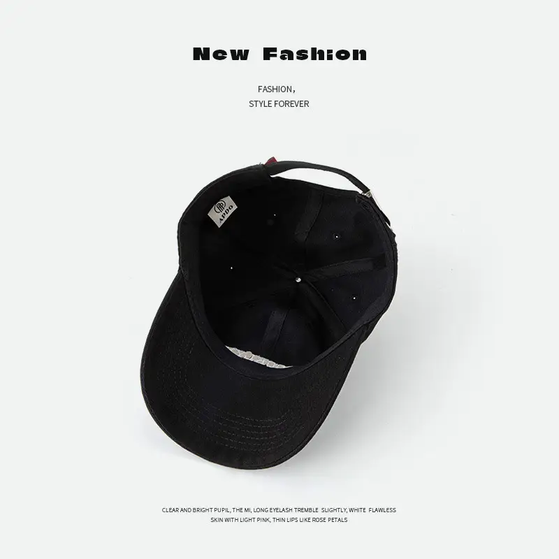 Brooklyn Brand Canvas Cap with Letter Embroidery