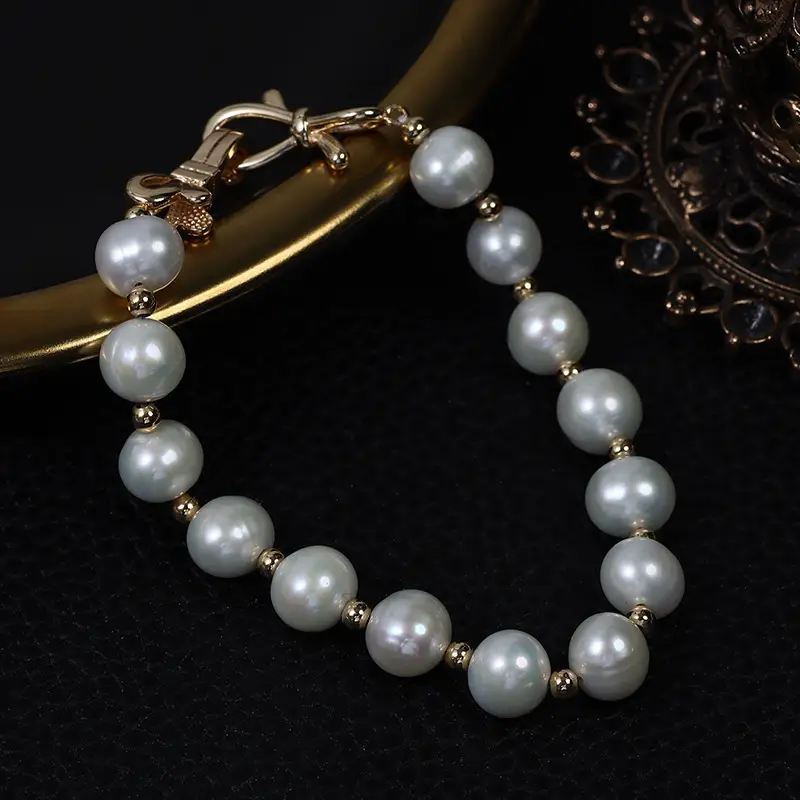 Natural Freshwater Pearl Bow Buckle Bracelet