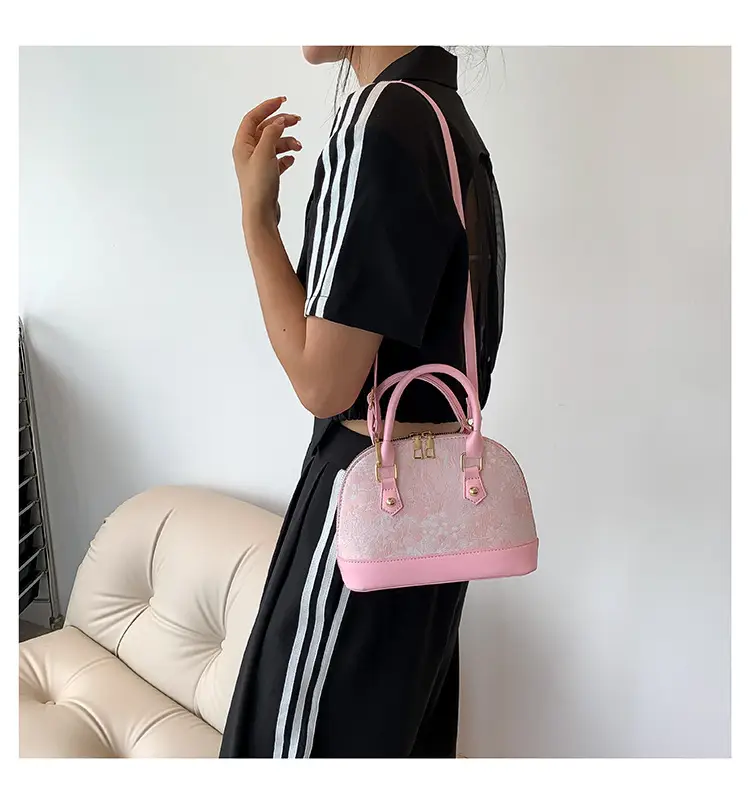 Black Embroidered Shoulder Messenger Bag for Women — feature 12
