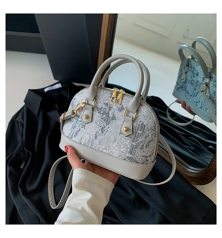 Black Embroidered Shoulder Messenger Bag for Women — feature 26