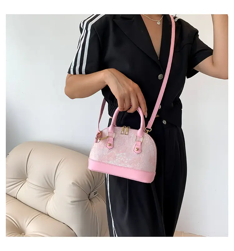 Black Embroidered Shoulder Messenger Bag for Women — feature 9
