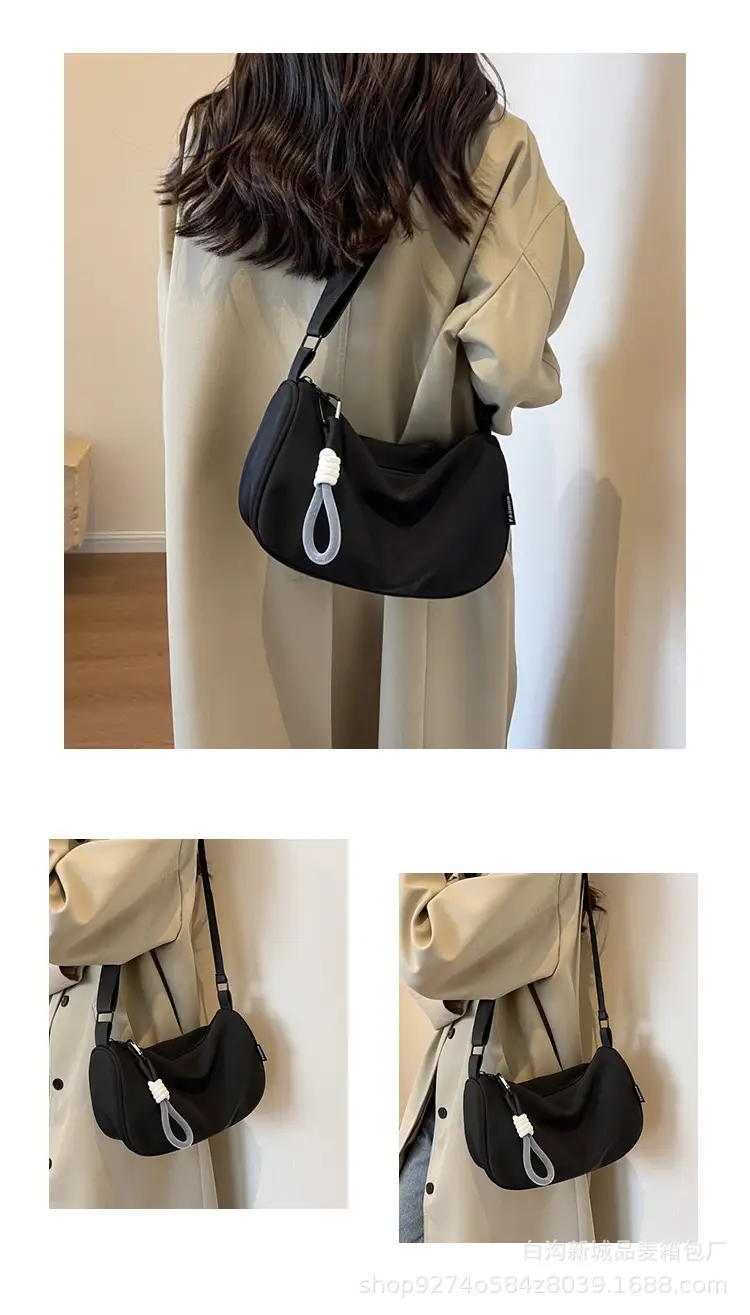 Women Crossbody Bag Black Nylon 2026 Fashion — feature 9