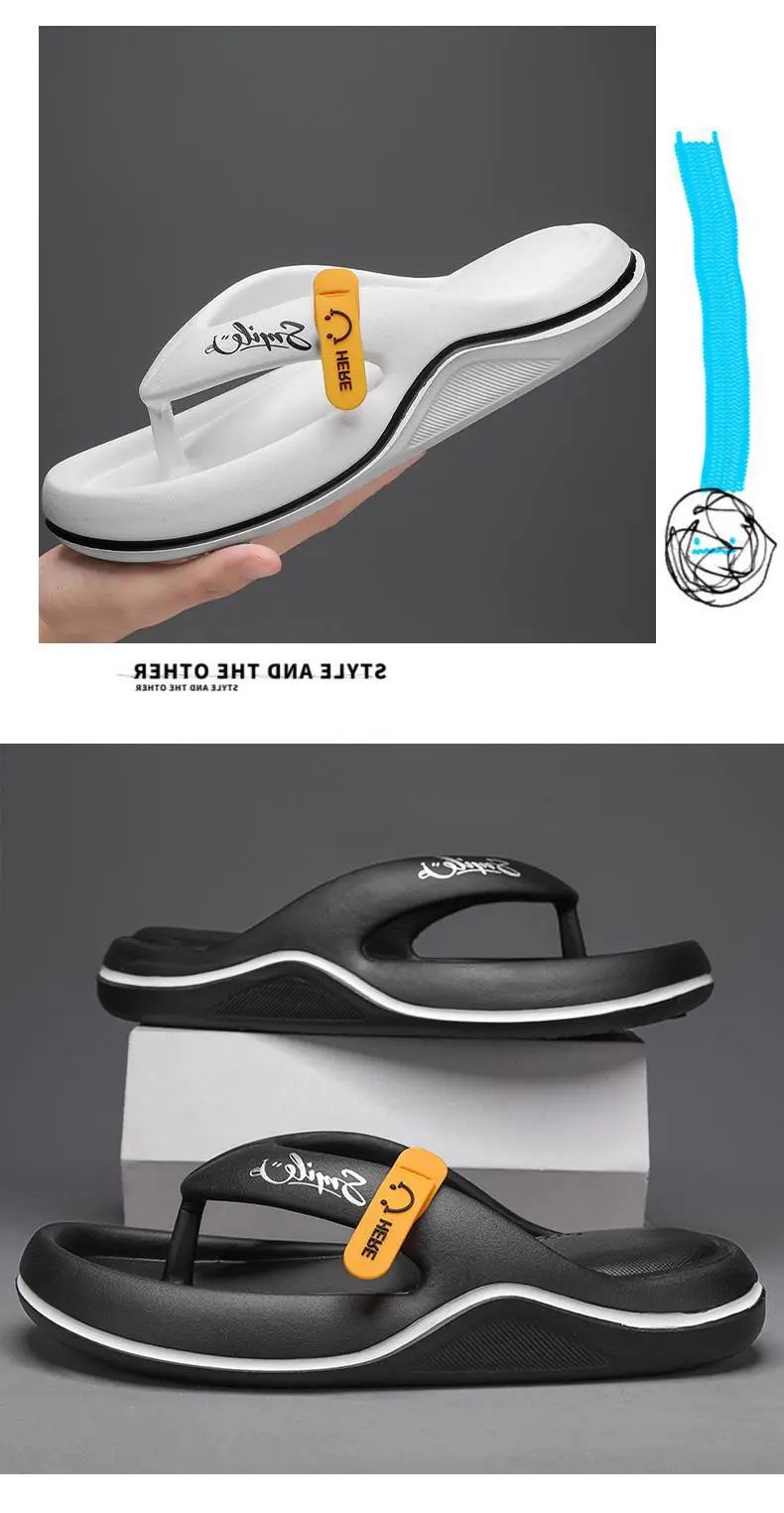 Fujian big manufacturers cross-border flip-flops summer casual shit feeling men's slippers outdoor fashion beach sandals light — feature 1