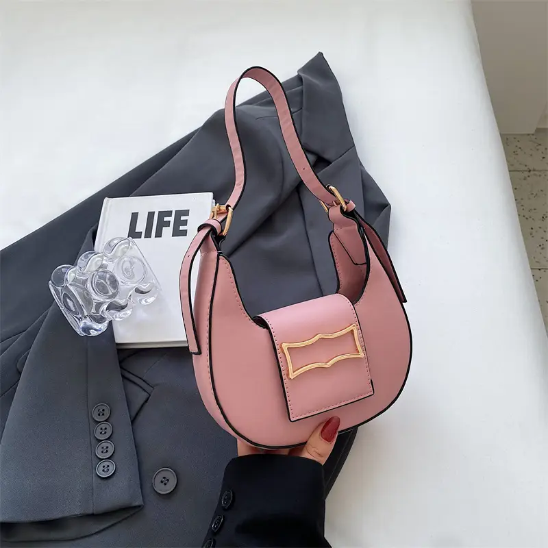 Women's Green French Leather Shoulder Bag 2025 - Image 3