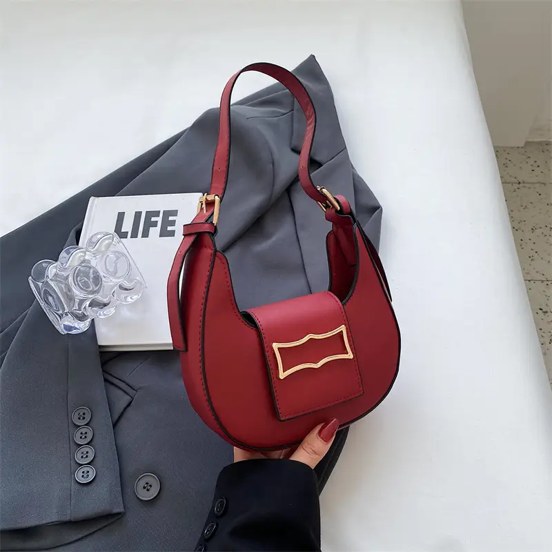 Women's Green French Leather Shoulder Bag 2025 - Image 7