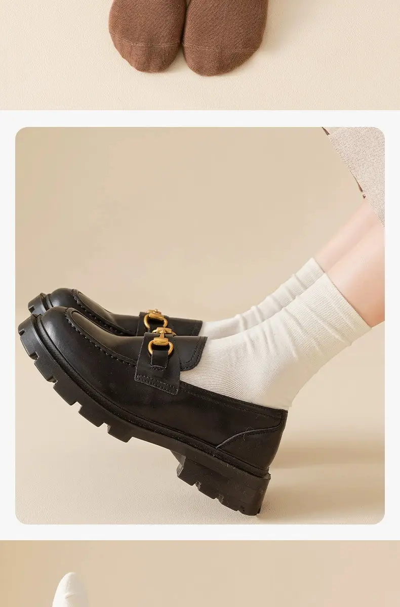 Boneless Socks Women's Mid-Calf Socks Summer Thin Pure Color Stockings Hand-Sewn Autum Confinement Stockings White Pile — feature 15
