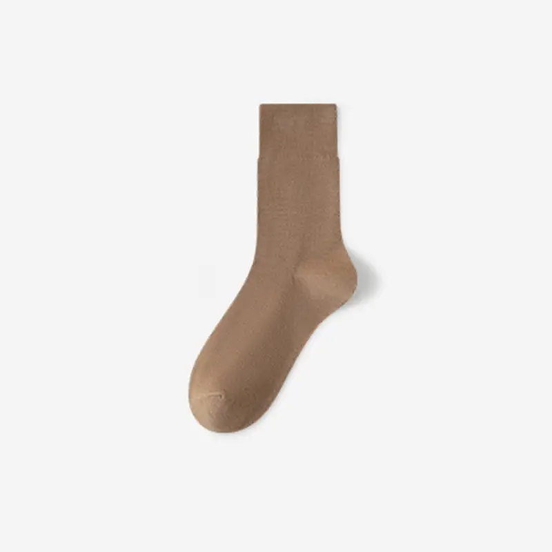 Boneless Socks Women's Mid-Calf Socks Summer Thin Pure Color Stockings Hand-Sewn Autum Confinement Stockings White Pile