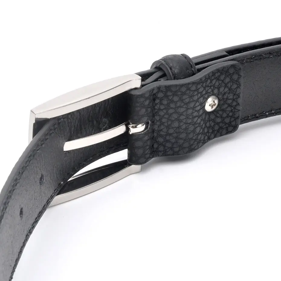 Men's Belt Lychee Pattern Pu Zinc Buckle 2026 - Image 6